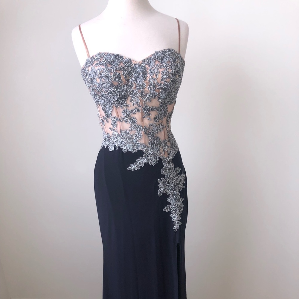 Lace and beaded dress
